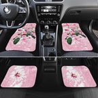 Personalised Australia Day Car Mats Pink Parrot Bird Opal Art - Aussie Hoodie