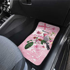 Personalised Australia Day Car Mats Pink Parrot Bird Opal Art - Aussie Hoodie