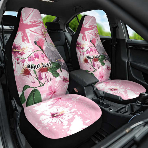 Personalised Australia Day Car Seat Cover Pink Parrot Bird Opal Art - Aussie Hoodie