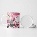 Personalised Australia Day Ceramic Mug Pink Parrot Bird Opal Art - Aussie Hoodie