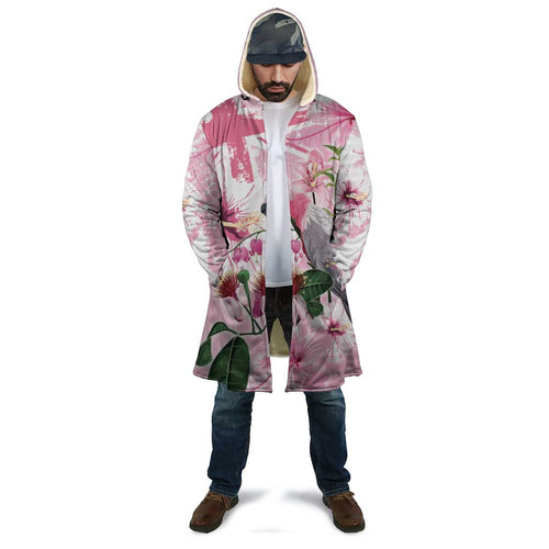 Personalised Australia Day Cloak Pink Parrot Bird Opal Art - Aussie Hoodie