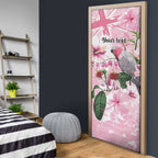 Personalised Australia Day Door Cover Pink Parrot Bird Opal Art - Aussie Hoodie