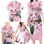 Personalised Australia Day Family Matching Long Sleeve Bodycon Dress and Hawaiian Shirt Pink Parrot Bird Opal Art - Aussie Hoodie