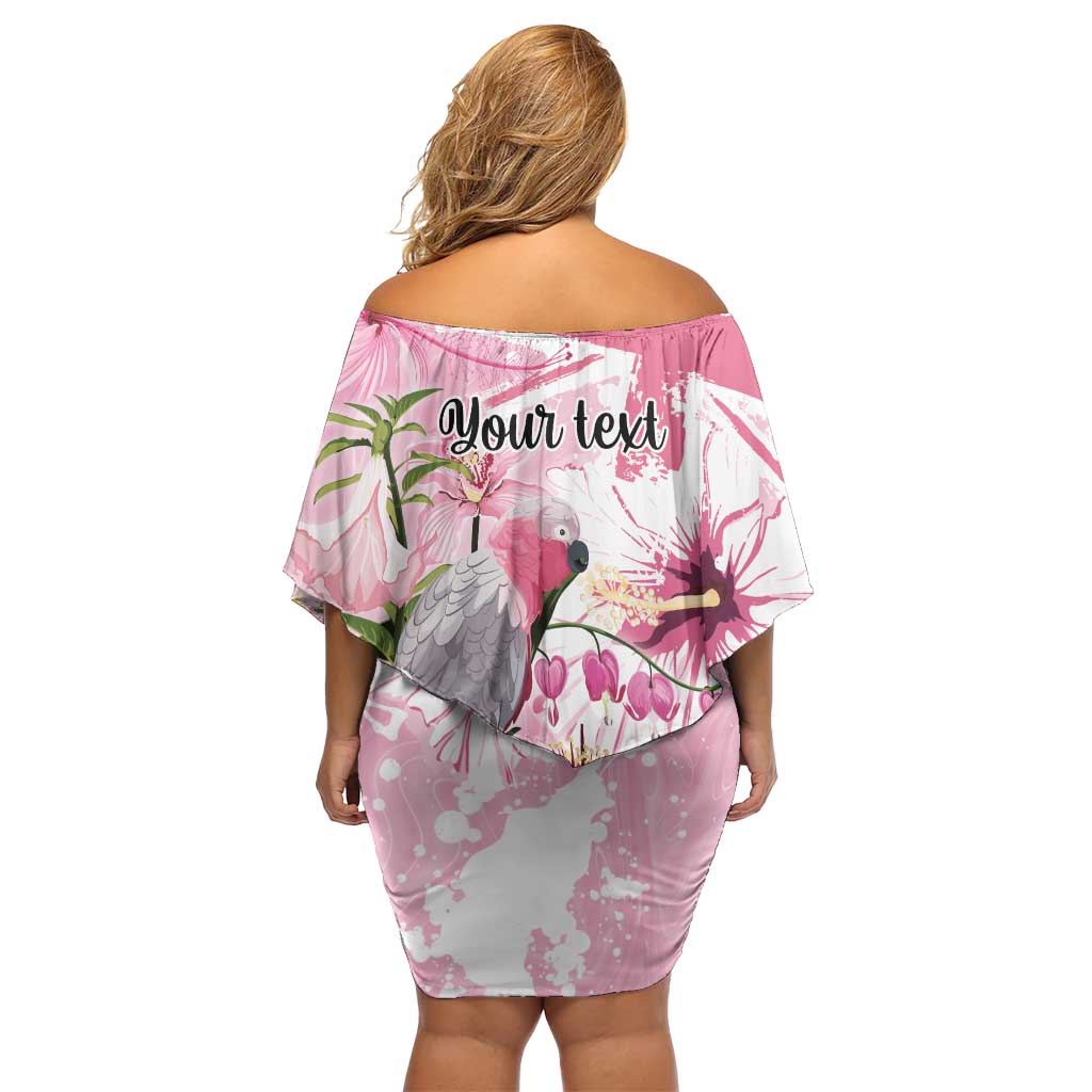 Personalised Australia Day Family Matching Off Shoulder Short Dress and Hawaiian Shirt Pink Parrot Bird Opal Art - Aussie Hoodie