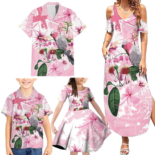 Personalised Australia Day Family Matching Summer Maxi Dress and Hawaiian Shirt Pink Parrot Bird Opal Art - Aussie Hoodie