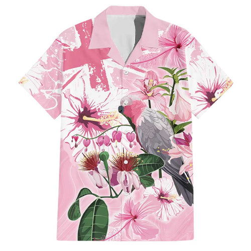 Personalised Australia Day Family Matching Summer Maxi Dress and Hawaiian Shirt Pink Parrot Bird Opal Art - Aussie Hoodie