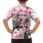 Personalised Australia Day Family Matching Tank Maxi Dress and Hawaiian Shirt Pink Parrot Bird Opal Art - Aussie Hoodie