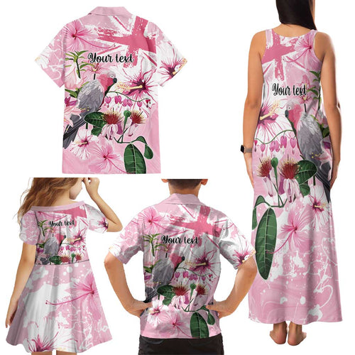 Personalised Australia Day Family Matching Tank Maxi Dress and Hawaiian Shirt Pink Parrot Bird Opal Art - Aussie Hoodie