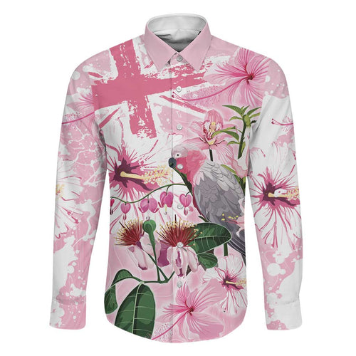 Personalised Australia Day Family Matching Tank Maxi Dress and Hawaiian Shirt Pink Parrot Bird Opal Art - Aussie Hoodie