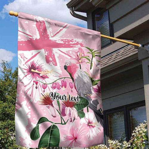 Personalised Australia Day Garden Flag Pink Parrot Bird Opal Art - Aussie Hoodie