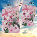 Personalised Australia Day Garden Flag Pink Parrot Bird Opal Art - Aussie Hoodie