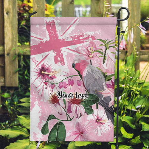 Personalised Australia Day Garden Flag Pink Parrot Bird Opal Art - Aussie Hoodie