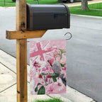 Personalised Australia Day Garden Flag Pink Parrot Bird Opal Art - Aussie Hoodie
