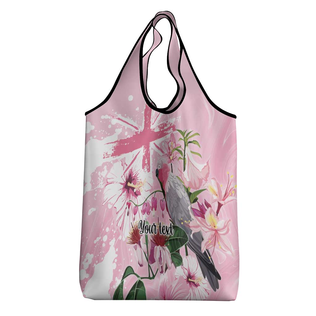 Personalised Australia Day Grocery Bag Pink Parrot Bird Opal Art - Aussie Hoodie