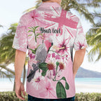 Personalised Australia Day Hawaiian Shirt Pink Parrot Bird Opal Art - Aussie Hoodie