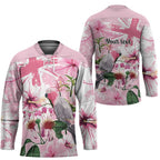 Personalised Australia Day Hockey Jersey Pink Parrot Bird Opal Art - Aussie Hoodie
