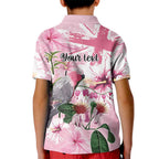Personalised Australia Day Kid Polo Shirt Pink Parrot Bird Opal Art - Aussie Hoodie