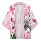 Personalised Australia Day Kimono Pink Parrot Bird Opal Art - Aussie Hoodie