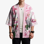 Personalised Australia Day Kimono Pink Parrot Bird Opal Art - Aussie Hoodie