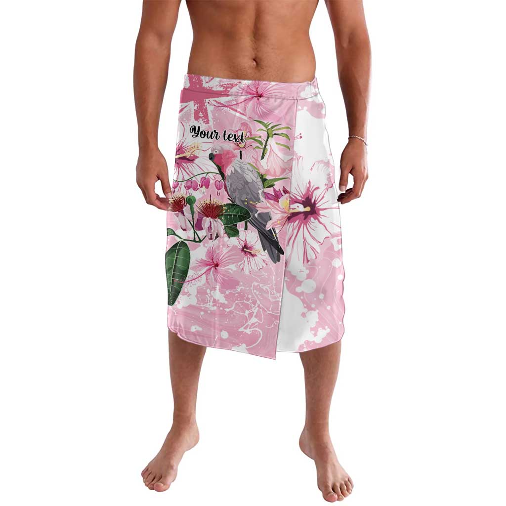 Personalised Australia Day Lavalava Pink Parrot Bird Opal Art - Aussie Hoodie