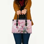 Personalised Australia Day Leather Bag Pink Parrot Bird Opal Art - Aussie Hoodie