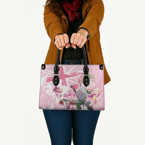 Personalised Australia Day Leather Bag Pink Parrot Bird Opal Art - Aussie Hoodie