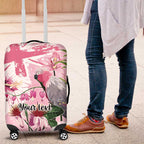 Personalised Australia Day Luggage Cover Pink Parrot Bird Opal Art - Aussie Hoodie