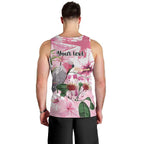 Personalised Australia Day Men Tank Top Pink Parrot Bird Opal Art - Aussie Hoodie