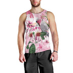 Personalised Australia Day Men Tank Top Pink Parrot Bird Opal Art - Aussie Hoodie