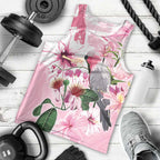 Personalised Australia Day Men Tank Top Pink Parrot Bird Opal Art - Aussie Hoodie