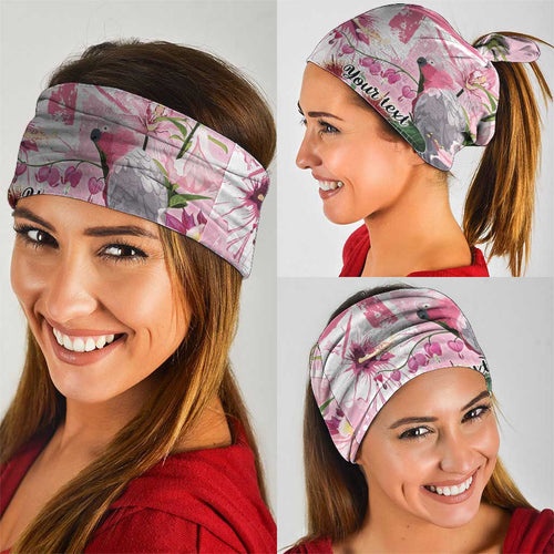 Personalised Australia Day Neck Gaiter Pink Parrot Bird Opal Art - Aussie Hoodie