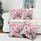 Personalised Australia Day Pillow Cover Pink Parrot Bird Opal Art - Aussie Hoodie