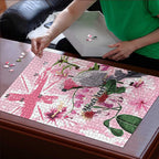 Personalised Australia Day Puzzle Pink Parrot Bird Opal Art - Aussie Hoodie