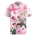 Personalised Australia Day Rugby Jersey Pink Parrot Bird Opal Art - Aussie Hoodie