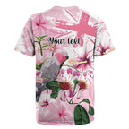 Personalised Australia Day Rugby Jersey Pink Parrot Bird Opal Art - Aussie Hoodie