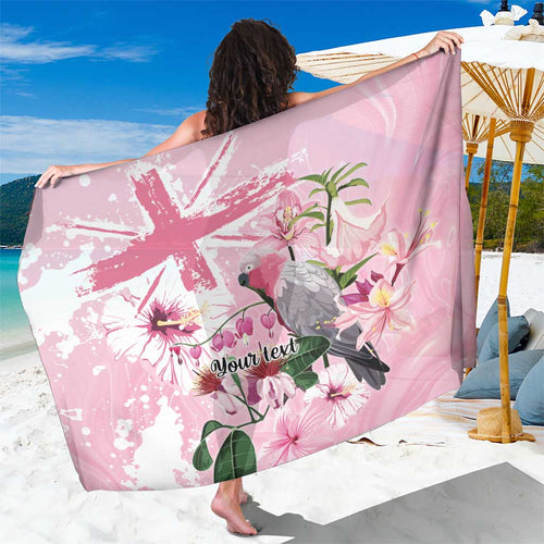 Personalised Australia Day Sarong Pink Parrot Bird Opal Art - Aussie Hoodie