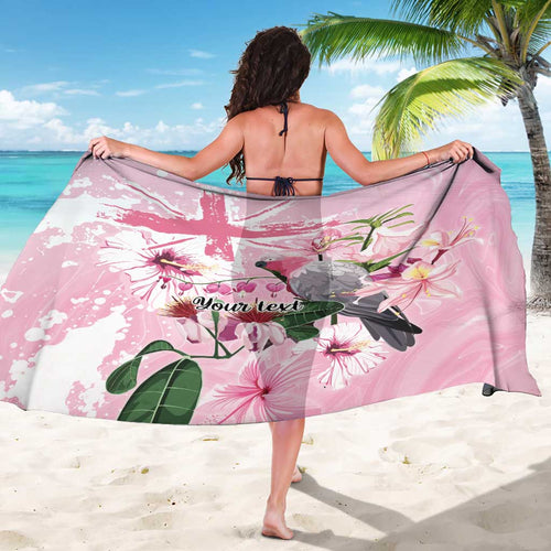 Personalised Australia Day Sarong Pink Parrot Bird Opal Art - Aussie Hoodie