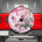 Personalised Australia Day Spare Tire Cover Pink Parrot Bird Opal Art - Aussie Hoodie