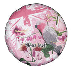Personalised Australia Day Spare Tire Cover Pink Parrot Bird Opal Art - Aussie Hoodie