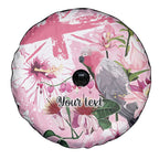 Personalised Australia Day Spare Tire Cover Pink Parrot Bird Opal Art - Aussie Hoodie
