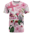Personalised Australia Day T Shirt Pink Parrot Bird Opal Art - Aussie Hoodie