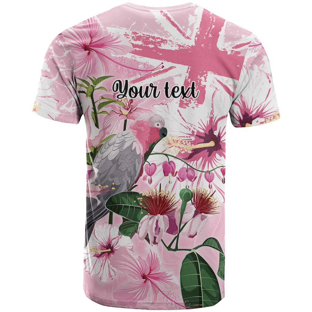 Personalised Australia Day T Shirt Pink Parrot Bird Opal Art - Aussie Hoodie