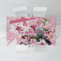 Personalised Australia Day Tablecloth Pink Parrot Bird Opal Art - Aussie Hoodie