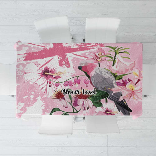 Personalised Australia Day Tablecloth Pink Parrot Bird Opal Art - Aussie Hoodie