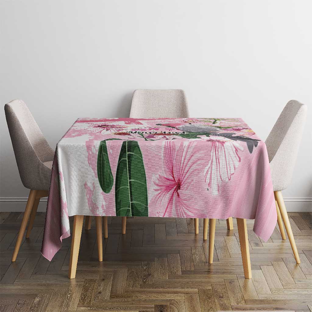 Personalised Australia Day Tablecloth Pink Parrot Bird Opal Art - Aussie Hoodie