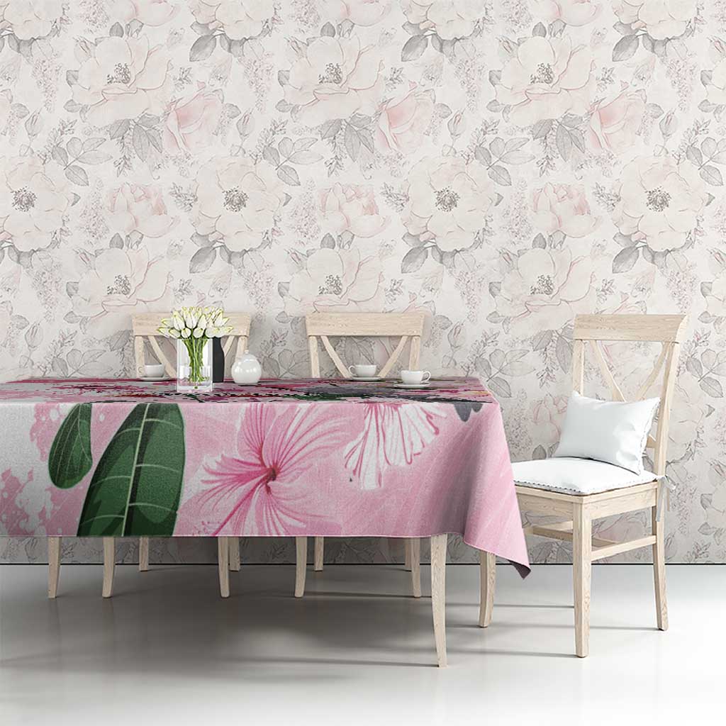 Personalised Australia Day Tablecloth Pink Parrot Bird Opal Art - Aussie Hoodie