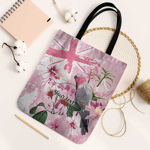 Personalised Australia Day Tote Bag Pink Parrot Bird Opal Art - Aussie Hoodie