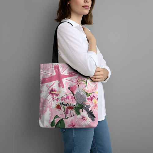 Personalised Australia Day Tote Bag Pink Parrot Bird Opal Art - Aussie Hoodie