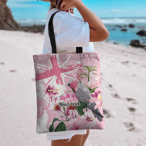 Personalised Australia Day Tote Bag Pink Parrot Bird Opal Art - Aussie Hoodie
