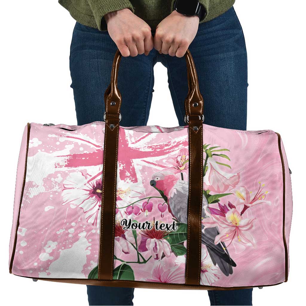 Personalised Australia Day Travel Bag Pink Parrot Bird Opal Art - Aussie Hoodie